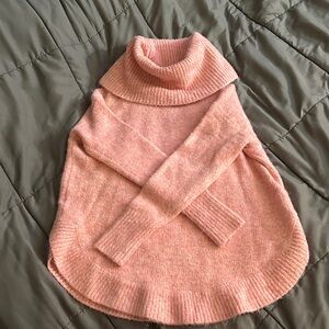 LOFT Soft Pink Cowl Neck Sweater